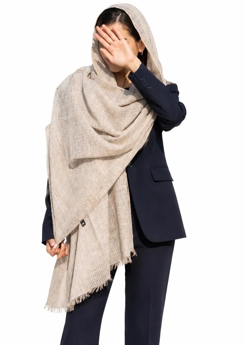 شال لینن پنبه سودا